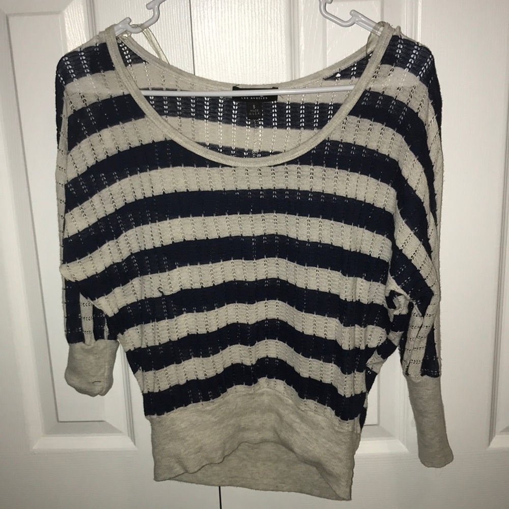 Blue and White Sweater